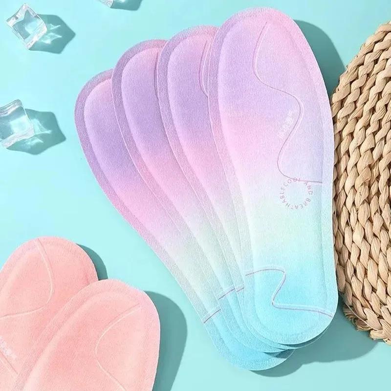 1/2 párov Letné chladiace vložky do topánok Priedušné Športové bežecké doplnky Podložky pod nohy Absorbujúce pot Deodorantové vložky pre ženy Mužov