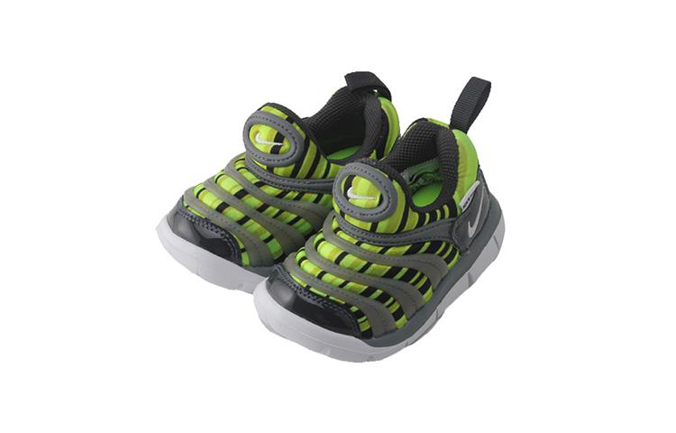Nike Caterpillar Low top Running Shoes Gray Green Infant And Toddler 834366-700