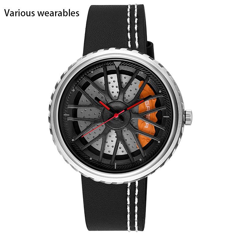 Ceas cu cuarț Ceas cu gol pentru bărbați, simplu, rezistent la apă, în aer liber