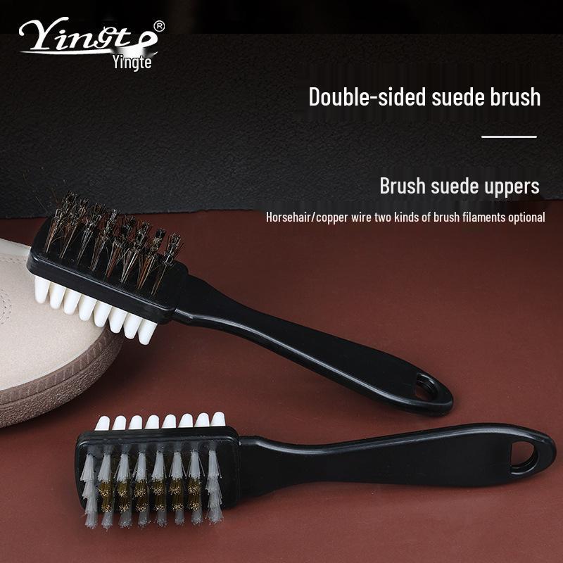 Three-Sided Suede & Leather Winter Boot Cleaning Brush