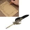 Quill Pen Set Retro Elegant Exquisite Pattern Stainless Steel Nib Wear Resistant Caligraphy Pen Kit