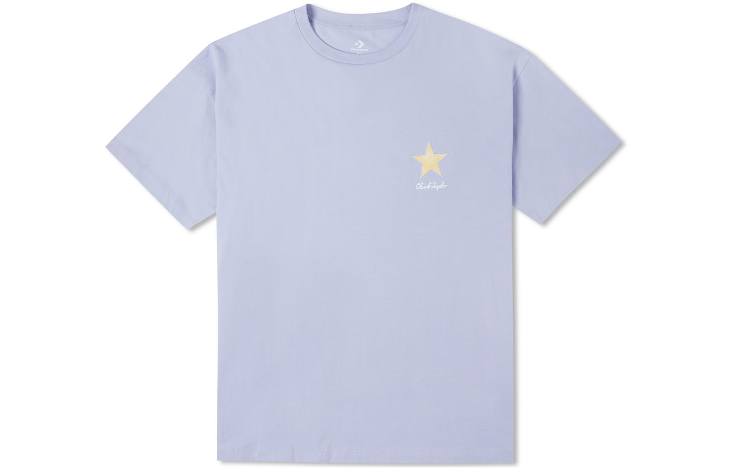 Converse Футболка с заниженной линией плеча Женская Синяя 10023207-A02 XL