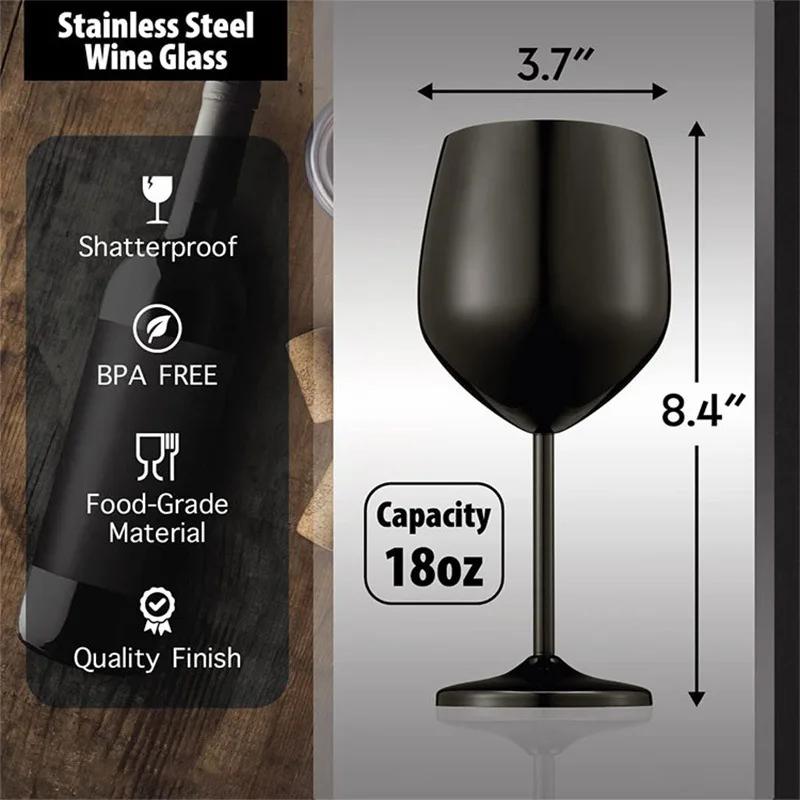 Vysoce estetické sklenice na šampaňské z nerezové oceli s vysokými nohami, kreativní galvanicky pokovené barevné kovové poháry na víno