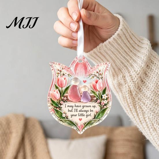 Acrylic Festive Decorations Heartfelt Holiday Keepsake Ornament, Hanging Decoration for Loved Atmosphere Accents Ones, Christmas Tree Pendant