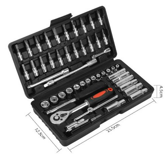 Ratchet Wrench Socket Set: Multi Car Repair Tool Kit