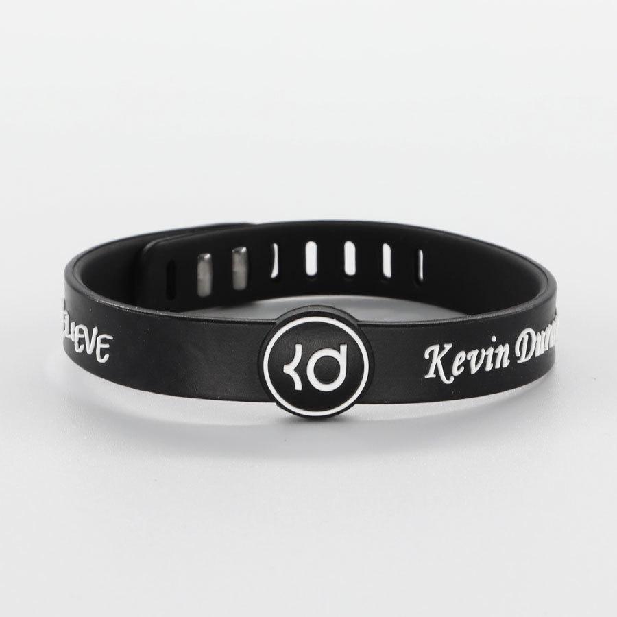 Kevin Durant Autographed Douyin Warriors Silicone Wristband Gift Bracelet with 'God Hand' KD Ring - Collector's Edition