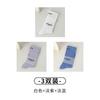 Womens Mid-Calf Cotton Socks Solid Color Letter Print Casual Sport Style Trendy Streetwear Sock