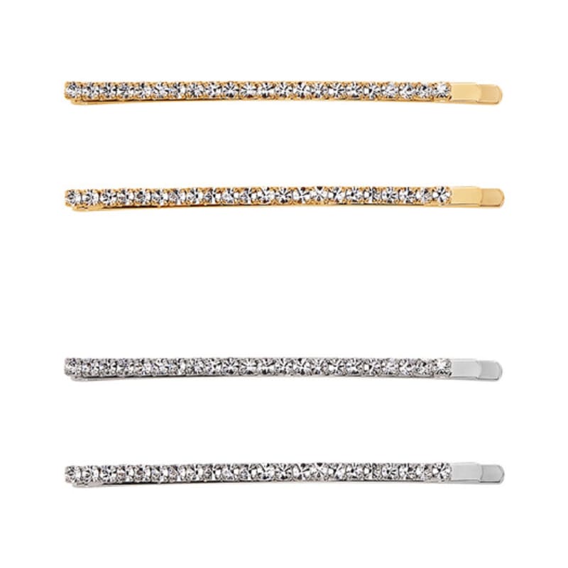 

MIKSHIMAI BASIC CRYSTAL HAIR SLIDE SET rgha008 gold