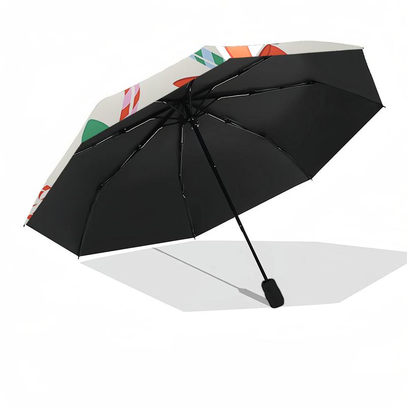 1pc Candy Canes Automatic Open/Close Umbrella, Formal Events - Ideal Gift for Family or Friends, Outdoor Accessory yy251211133