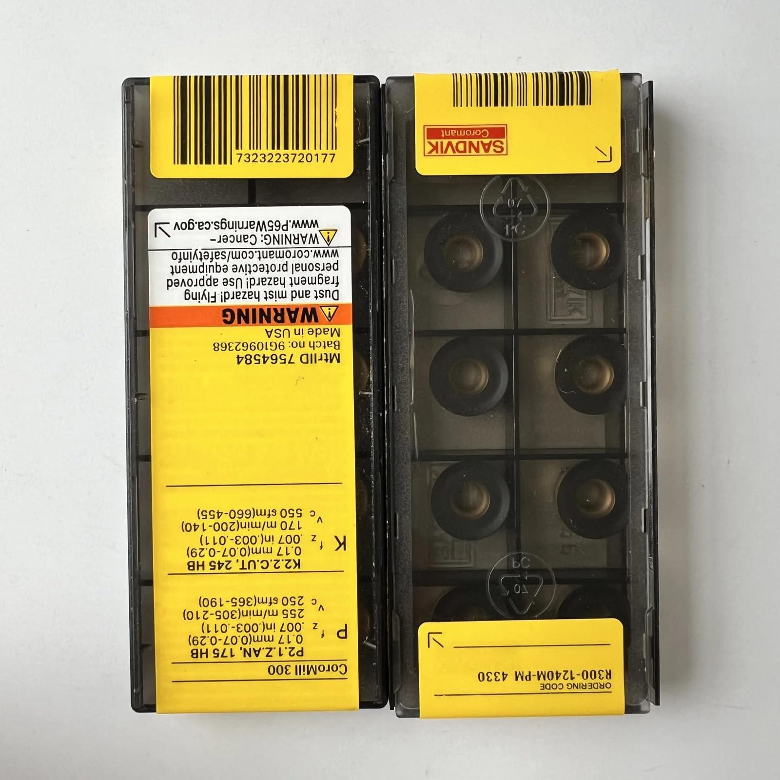 

Original Sandvik / R300-1240M-PM 4330 / CNC lathe carbide blade 10 Pcs