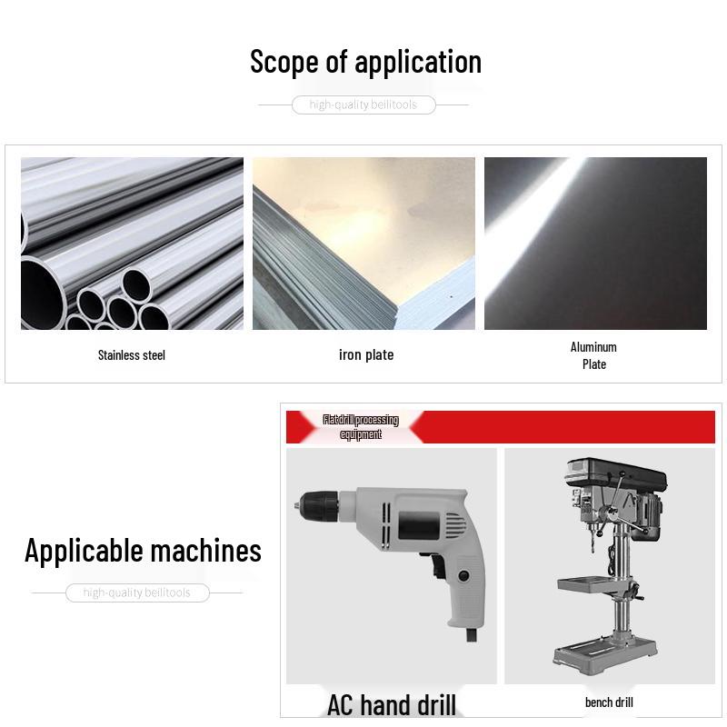 Stainless Steel Multi-Tooth Hole Expander Drill Bit for Metal Tubes