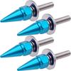 4pcs Aluminum Alloy M6 Screws Universal License Plate Fastening Set for Car Motorcycle Anti Rust Easy Install