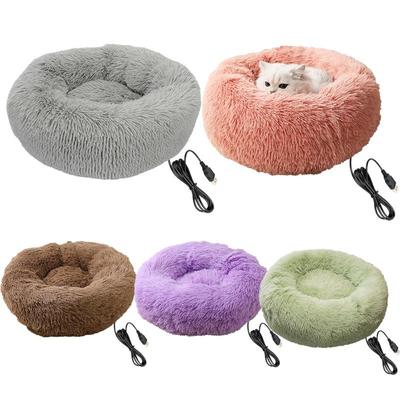 Elektrisch beheiztes Hundebett Weiche und bequeme Haustierheizkissen USB-Aufladung Katzenmatte Winter Warmes Indoor-Haustierbett Heiz-Haustierkissen