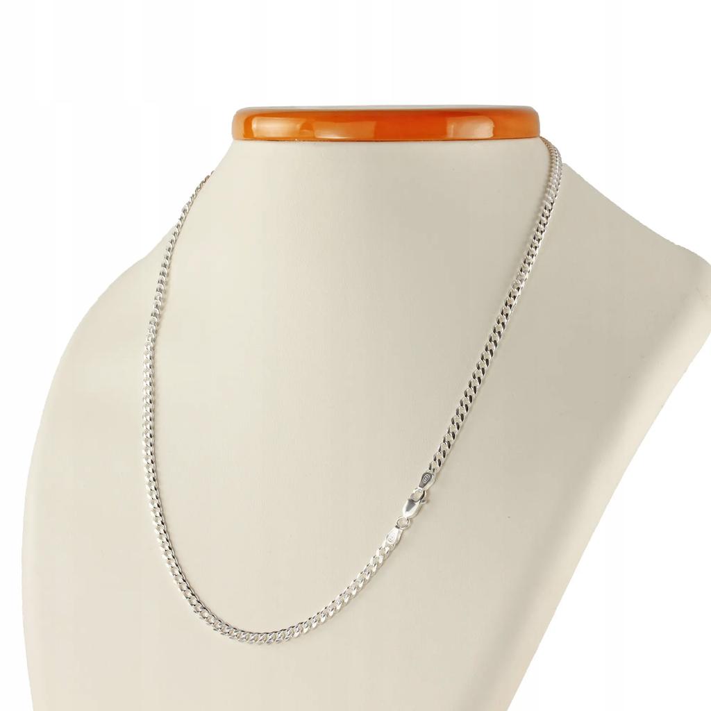 Men' Silver Chain 925 SILVER DIAMONDED 2.5mm Italian Chain