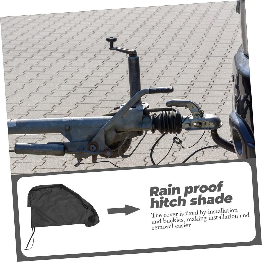 Trailer Hitch Cover 34X24X16 Inch Travel Trailer Tongue Jack Protector Waterproof Dustproof Rv Tow Hitch Cover for Car Caravan