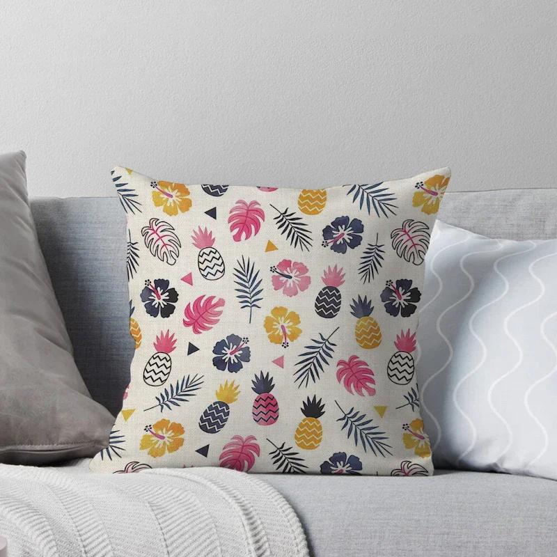 Haus Dekorativ Zuhause Kissenbezug für Sofa Kissenbezug 45*45 Nordisch 40*40cm 40x40cm 50x50 60x60 Wohnzimmer abstrakt schwarz grau