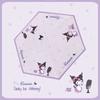 Authentic Sanrio Kuromi Manual Sun Protection Umbrella, Cute Student Sunshade Umbrella, 70% off Black Coating Dual-Use Umbrella