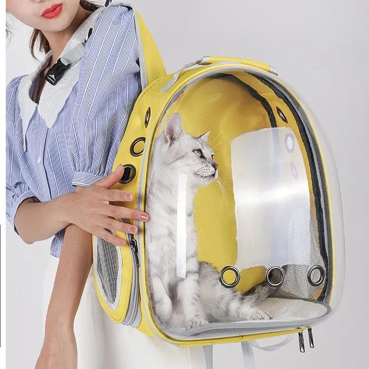 Cat Bag Outgoing  Portable Cat Backpack Panoramic Transparent Pet Backpack Breathable Large Capacity Aviation Box Pet Supplies