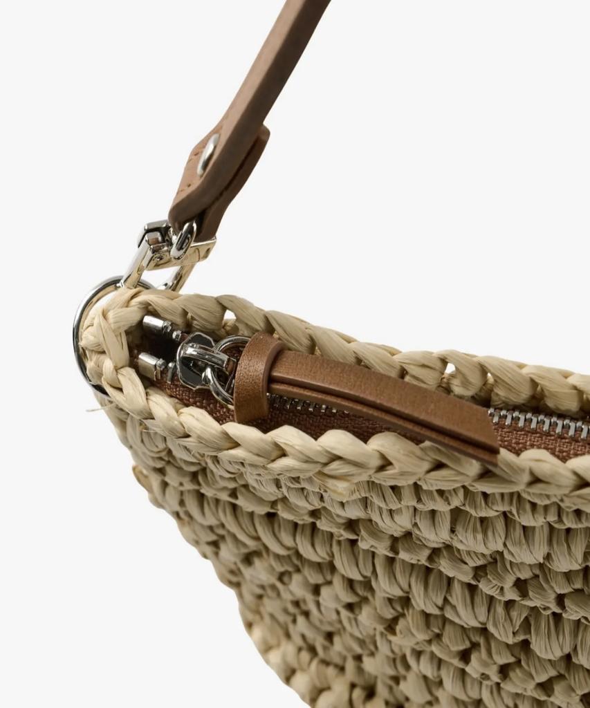 Loco Hawaii Raffia Strap Pouch Bag