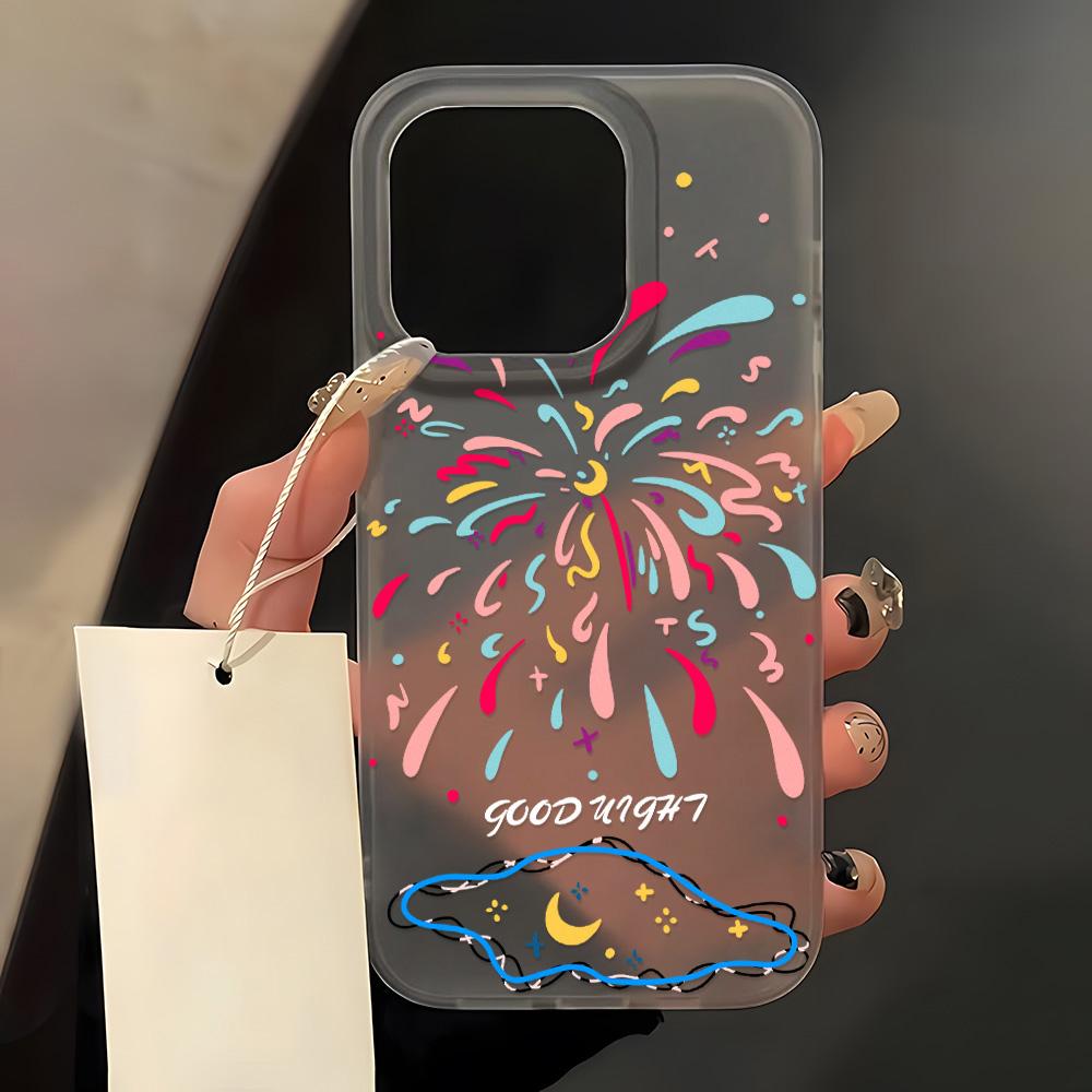 Mobile Phone Cases for iPhone 11 13 15 Pro Max 12 14 Pro Max Case iPhone 16 15 Plus 13 Pro 12 Mini 13 Mini Frosted Texture Painted Cartoon Flowers