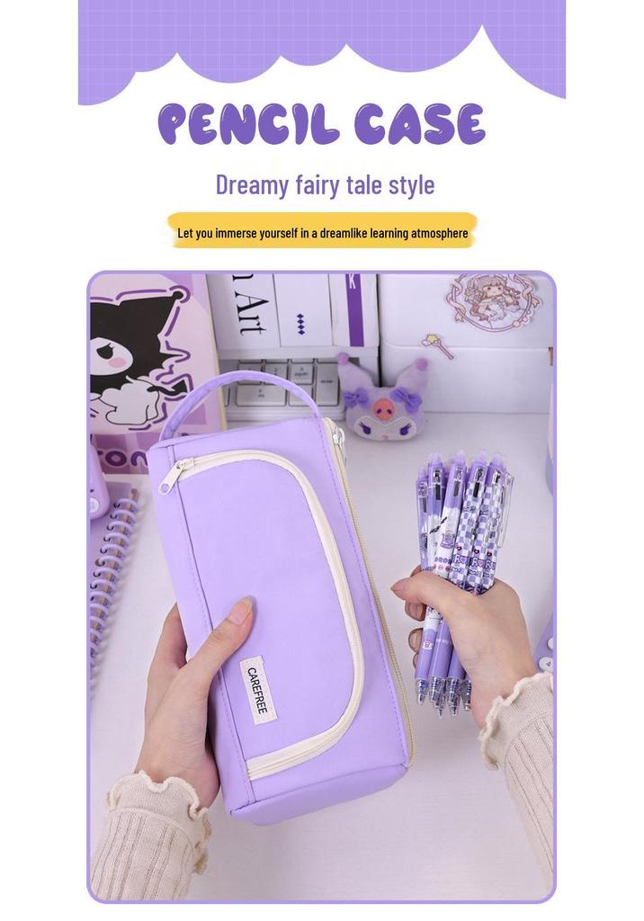 Cross-border Cute Large Capacity Pencil Case for Primary School Girls