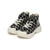 MLB Chunky High Casual Velcro High-Top Dad Shoes Kids Sneakers Black 7ASHU331N-50BKS