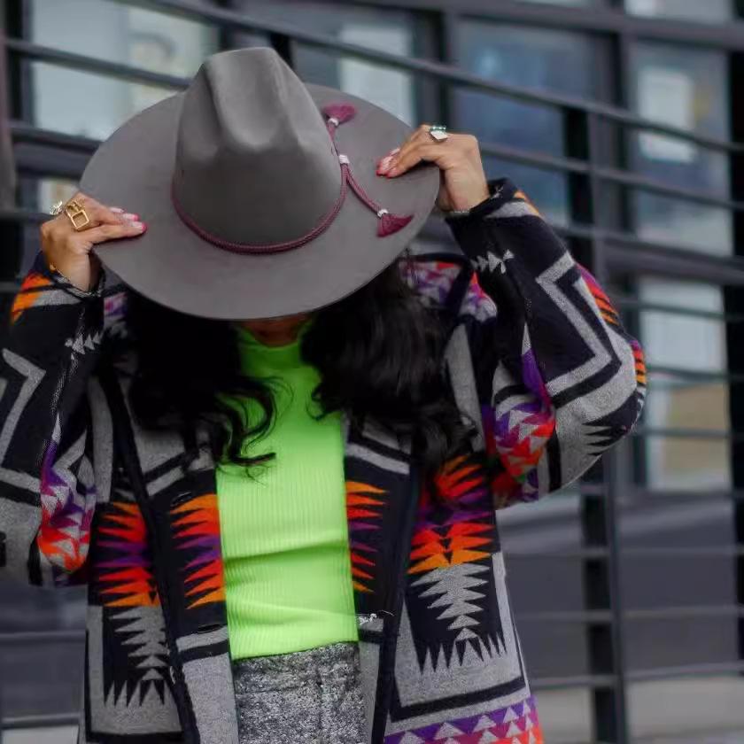 2025 Herbst/Winter Damen Nischendesign Langer Windbreaker