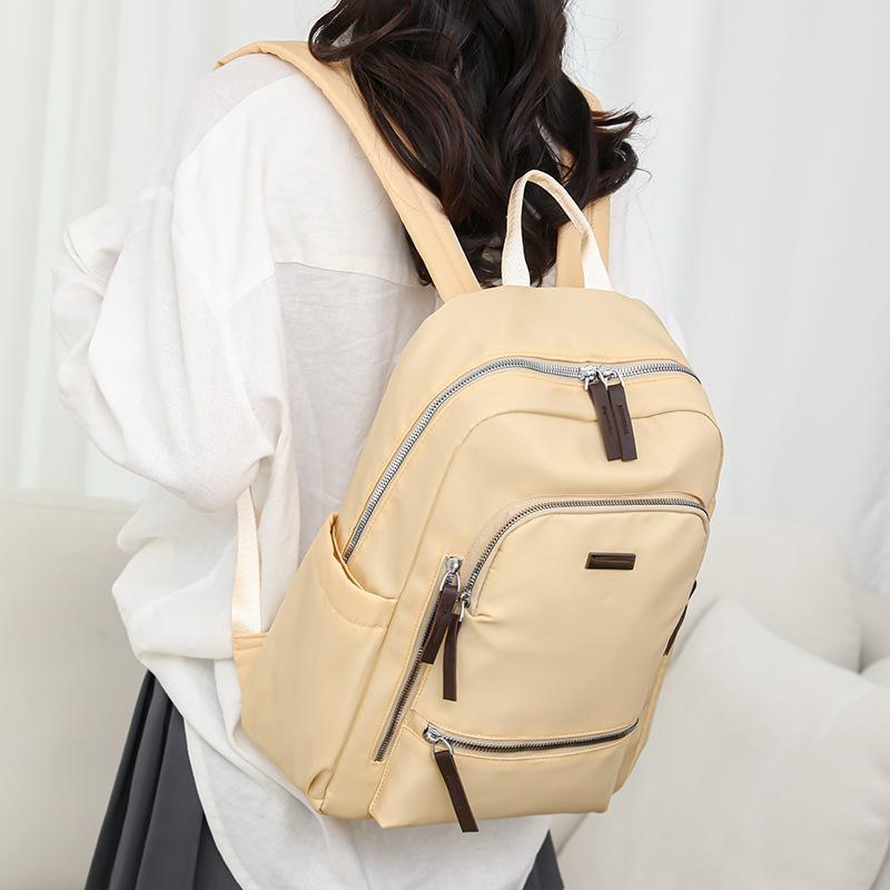 Schoolbag Backpack Korean Version Casual Simple Women's Travel Bag 1011 New Student Class Schoolbag Commuter Computer Backpack