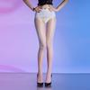 Gradient color stockings seamless crotch aurora shiny pantyhose ultra-thin 5D sexy two-color smudge stockings for men and women