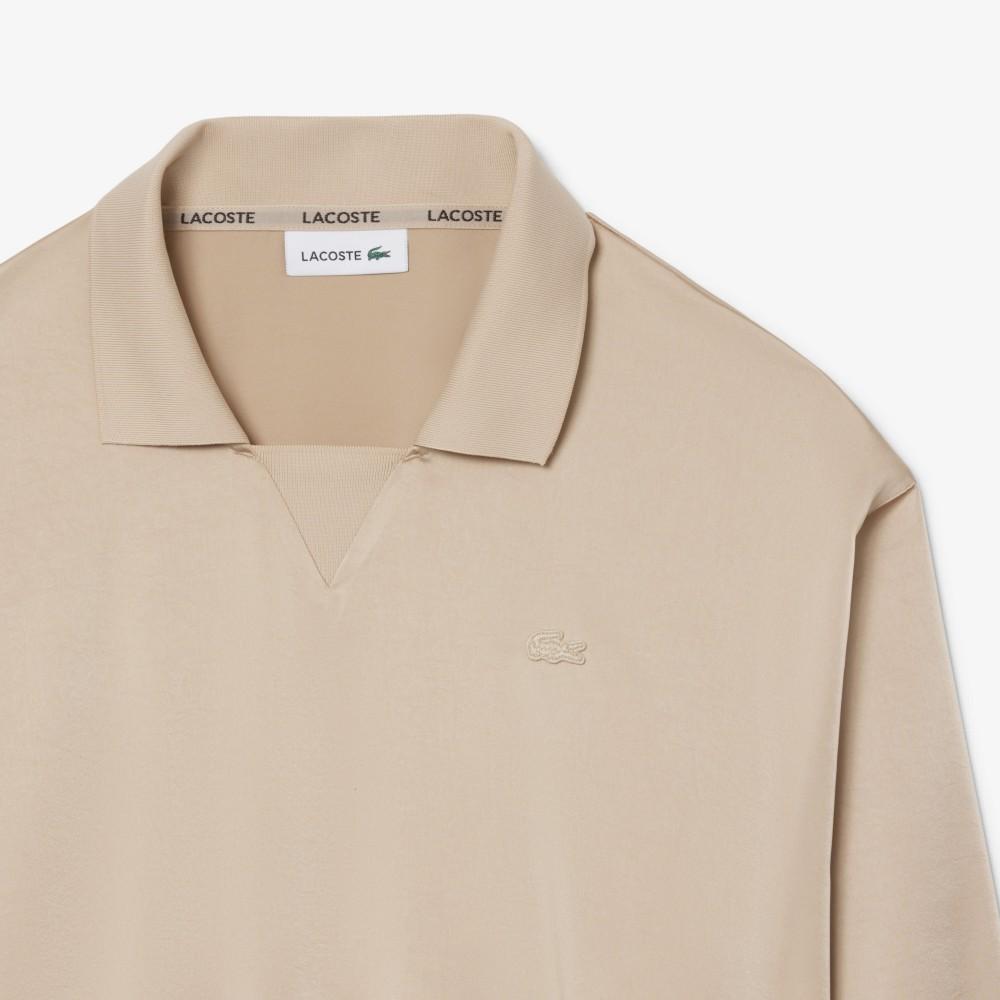 Lacoste Women's Fluid Satin Polo Top CF9802-56GX6F
