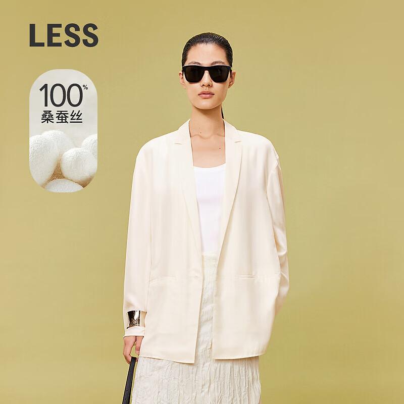 LESS 2024 Summer Mulberry Silk Blazer L