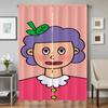 Window Kitchen Curtains for Living Room 2 Pieces Blackout Curtains Door Curtain Homemade Girl Bedroom Decoration Partition Shade