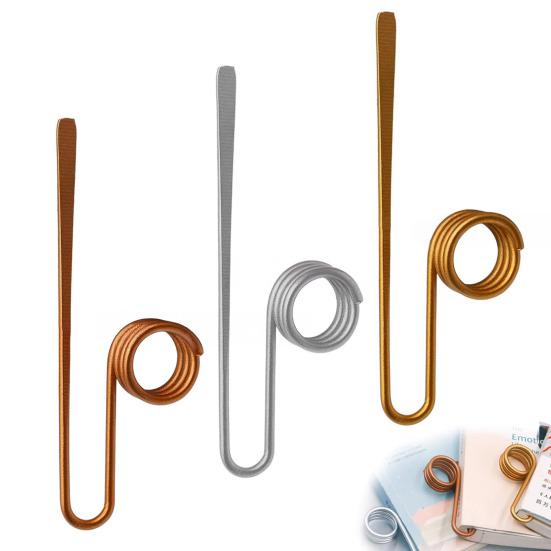 3 Pcs Book Holder Ring Bookmark Thumb Finger Ring Page Holder Multi-function Bookmark Metal Book Clip Opener Tool for Book Lovers Gifts