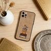 C-Coffee T-Time Phone Case For iPhone 17,16,15,14,13,12,11 Plus,Pro Max,Soft Silicone Black Cover
