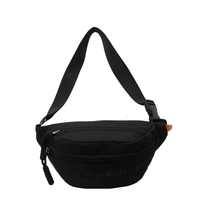 Chest Bag Men Women's Crossbody Bag Waist Bag Student Embroidered Satchel