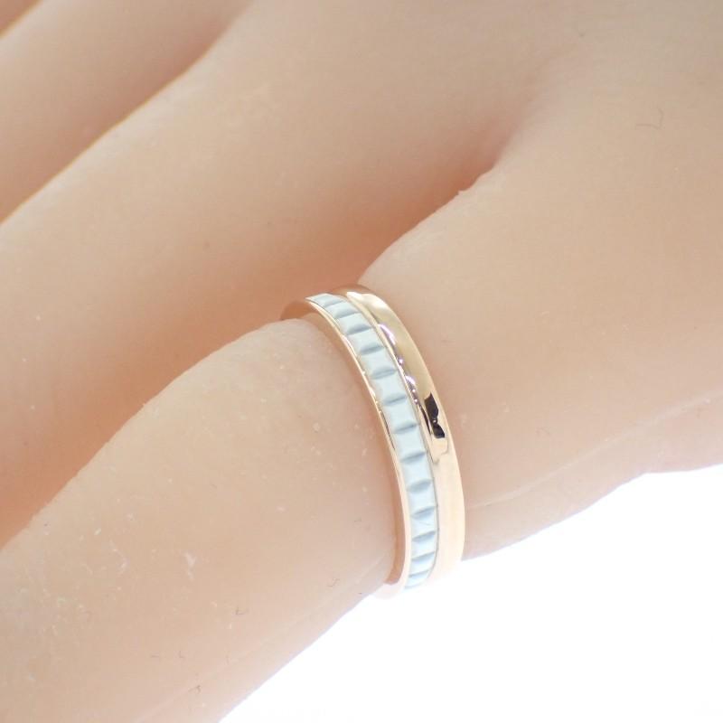Boucheron JAL00238 #6(JP Size) Ring Gold/white K18 Pink Gold/ceramic Women