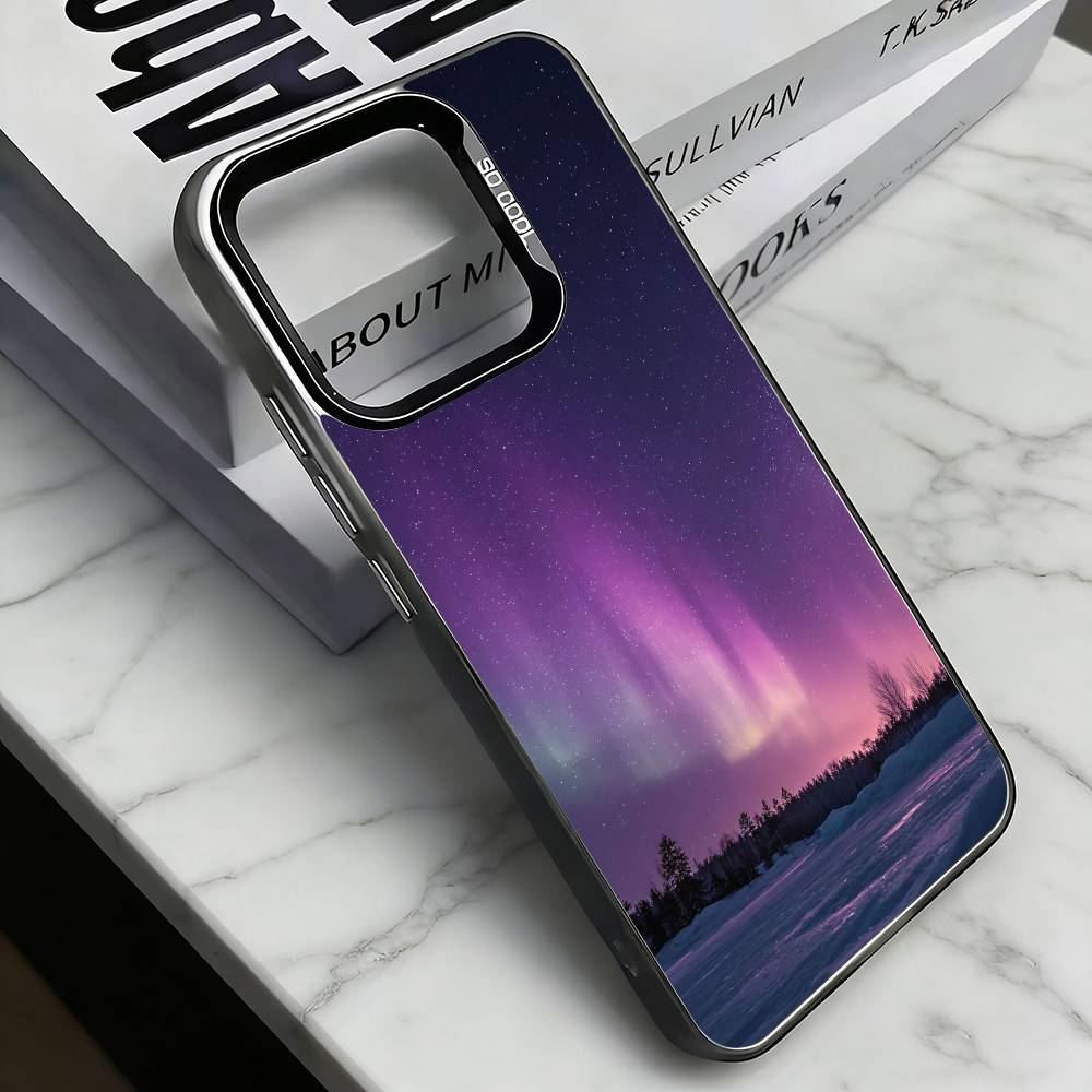 

Northern Lights Phone Case For iPhone 17,16,15,14,13,12,11 Plus,Pro Max,XS,Colorful Silver Phone case Funda Cover iPhone16
