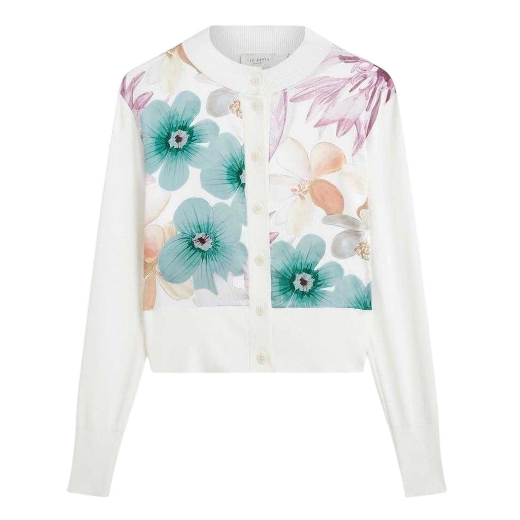 Ted Baker Damen Strickjacke mit Blumenmuster