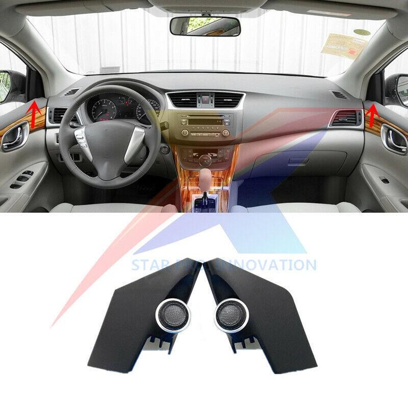 For Nissan Sentra 2012-2018 A Pillar Tweeter Speaker Cover Trim 2pcs