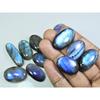 19X24-22X34MM Natural Blue Labradorite Oval Cabochon Loose Gemstone 13Pcs LL-981