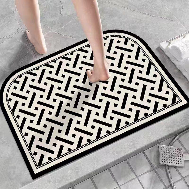 Bathroom Diatom Mud Mat Toilet, Entrance Door, Toilet Cartoon Non-slip Foot Pad Cushion