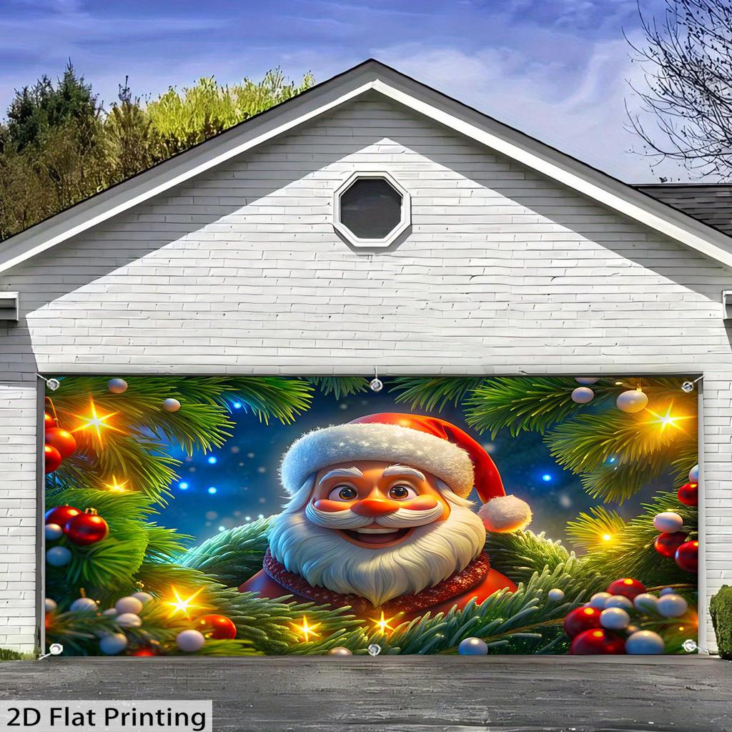 2D Flat 1pc -Christmas Banner Oversized Wall Decor Holiday Outdoor/Indoor Holiday Decor For Yard Garden Home Outdoor Decor