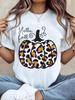 Hello Fall Leopard Pumpkin Graphic Tee