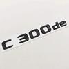 Chrome Black Car Styling Logo C300de Badge Rear Trunk Emblem Sticker Decals For Mercedes Benz C300e C300de W206 Accessories RL1