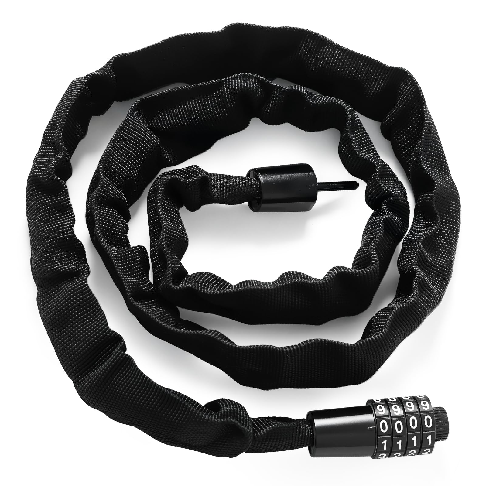 

Цепь Lupobi Велосипедный кодовый замок с рукавом LP-301A Замок, Замок, 4-значный, Противоугонный, Сверхпрочный, Диаметр 95±3 см, Тип, Легкий,