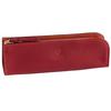 CCOMPANY LIMITED Cortiva 2 Large Capacity Pencil Case, Full Vegetable Tanned Cowhide Leather (Red)