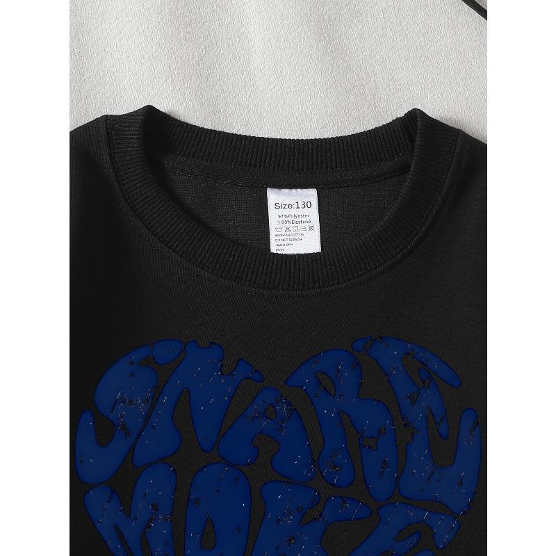 Girls Soft Crewneck SweatshirtSmart Make Art Describe Of Authent Print with Cute Creative Print, Casual All-Match for Fall Winter