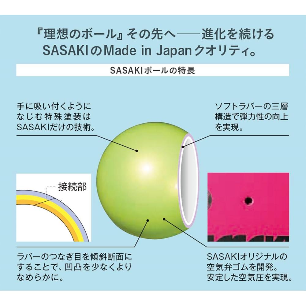 Sasaki  Sasaki  Gymnastics Ball Magnetic Ball Aurora Color M207mgf Sapphire Blue