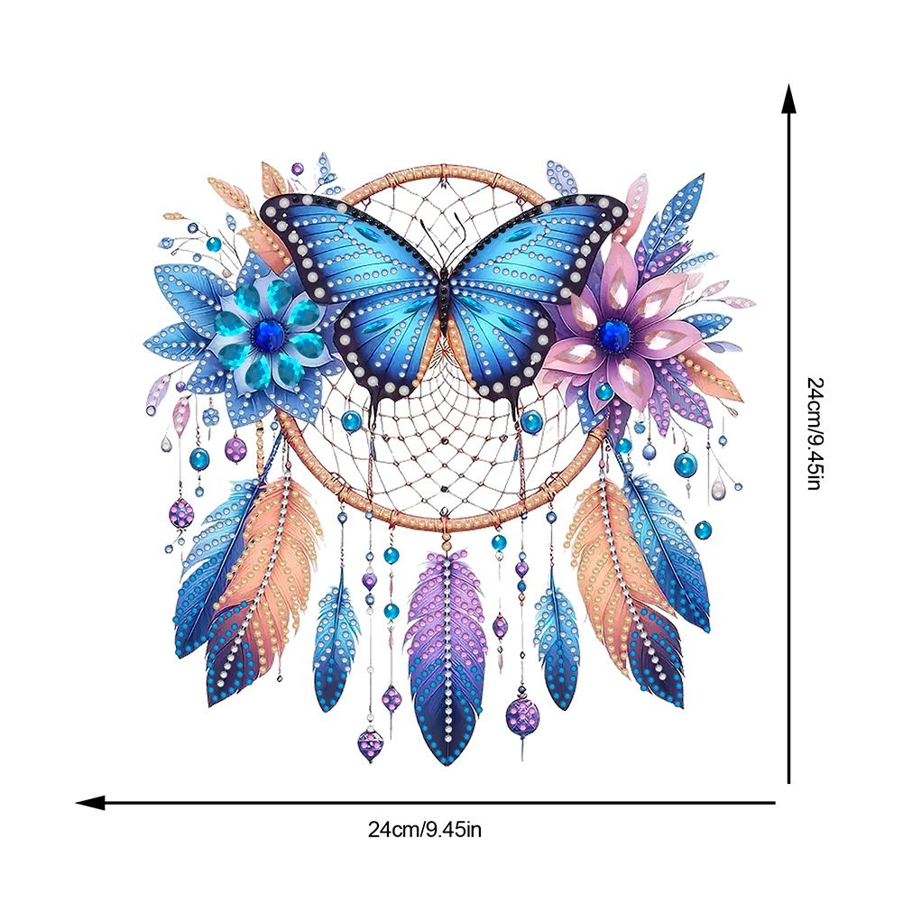 Pióro Łapacz Snów Cyrkonie Diamentowe Wisiorki Diamentowa Mozaika Ozdoby Diamentowa Mozaika Wiszący Wisiorek do Rękodzieła Artystycznego