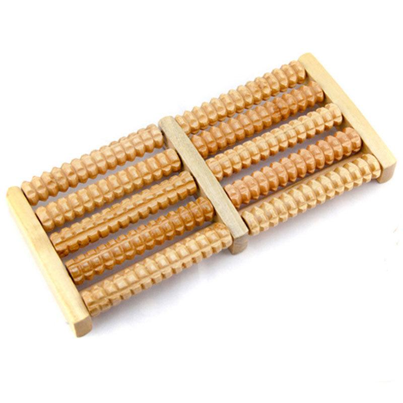 

BYEPAIN Wooden Foot Massager Roller Reflexology for Stress Fitness Health Care Feet Massager Colorful Massage Roller Pain Relief